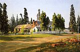 Thomas Hill Sisson's Inn, near Mount Shasta painting